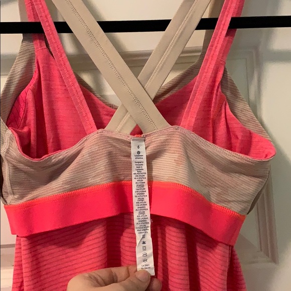 Pink and tan lulu tank - Picture 4 of 4